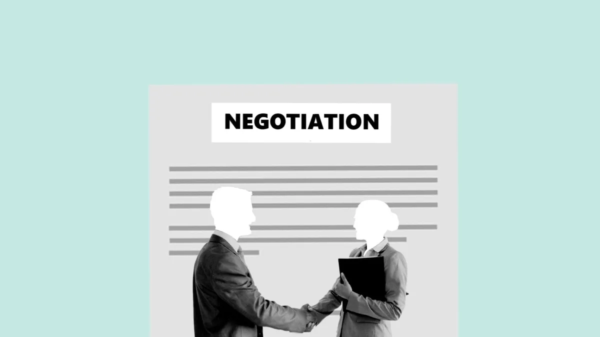 Accord négocié entre un candidat et un recruteur lors d'une discussion salariale