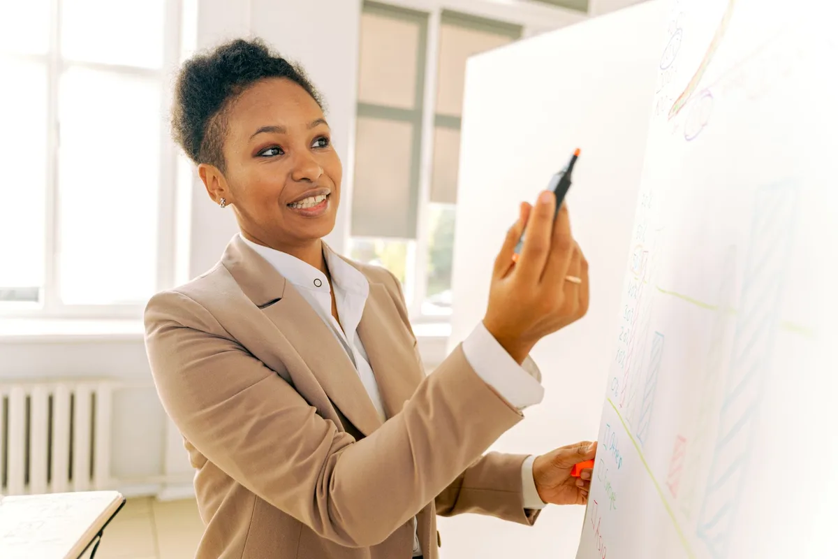 Professionnel en développement de carrière avec parcours d'apprentissage progressif