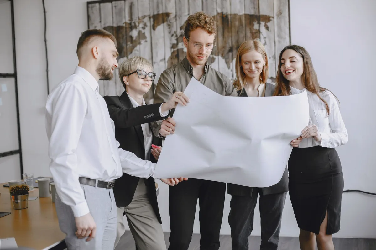 Processus de mission de management de transition avec étapes et jalons