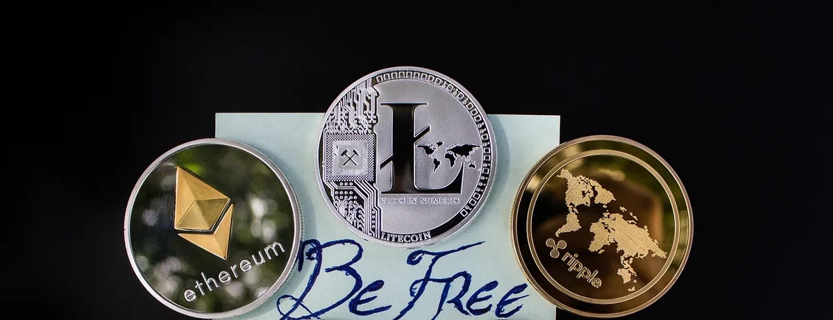 Schéma abstrait d'une blockchain et des blocs reliés